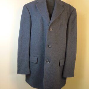 Mens 46R Dk Blue 100% Camel Hair Bill Blass Black Label Parisian Sport Jacket